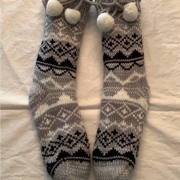 Pompom Stockings Womens Long Knitted Stockings For Women - Picture 8 of 9